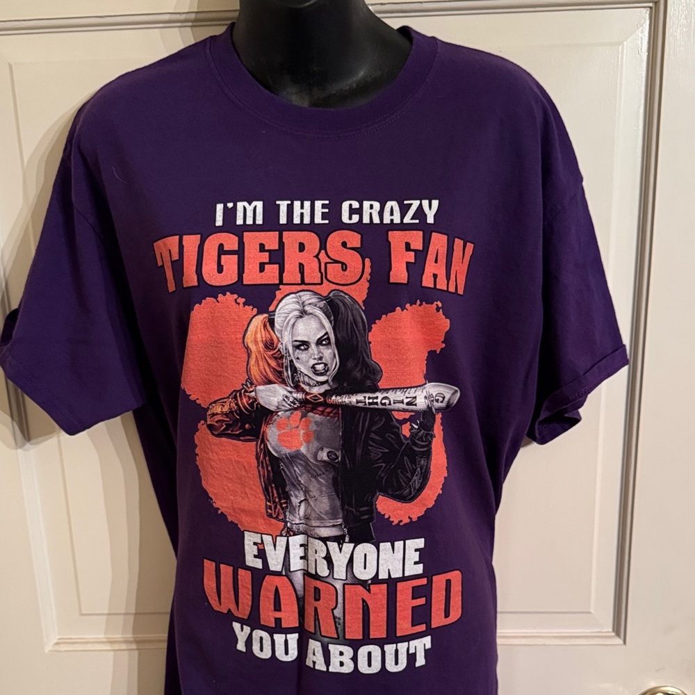 Gildan Purple Tigers Fan Graphic Tee